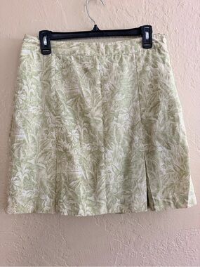 EP Pro Light Green Printed Mini Skort Waist 15", length 19"